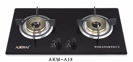 燃氣灶具 供應 澳克瑪 A18 嵌入式灶具 廚衛電器 廠家批發 嵌入式雙灶 批發灶具圖片_高清圖_細節圖-深圳市澳克瑪電器 -